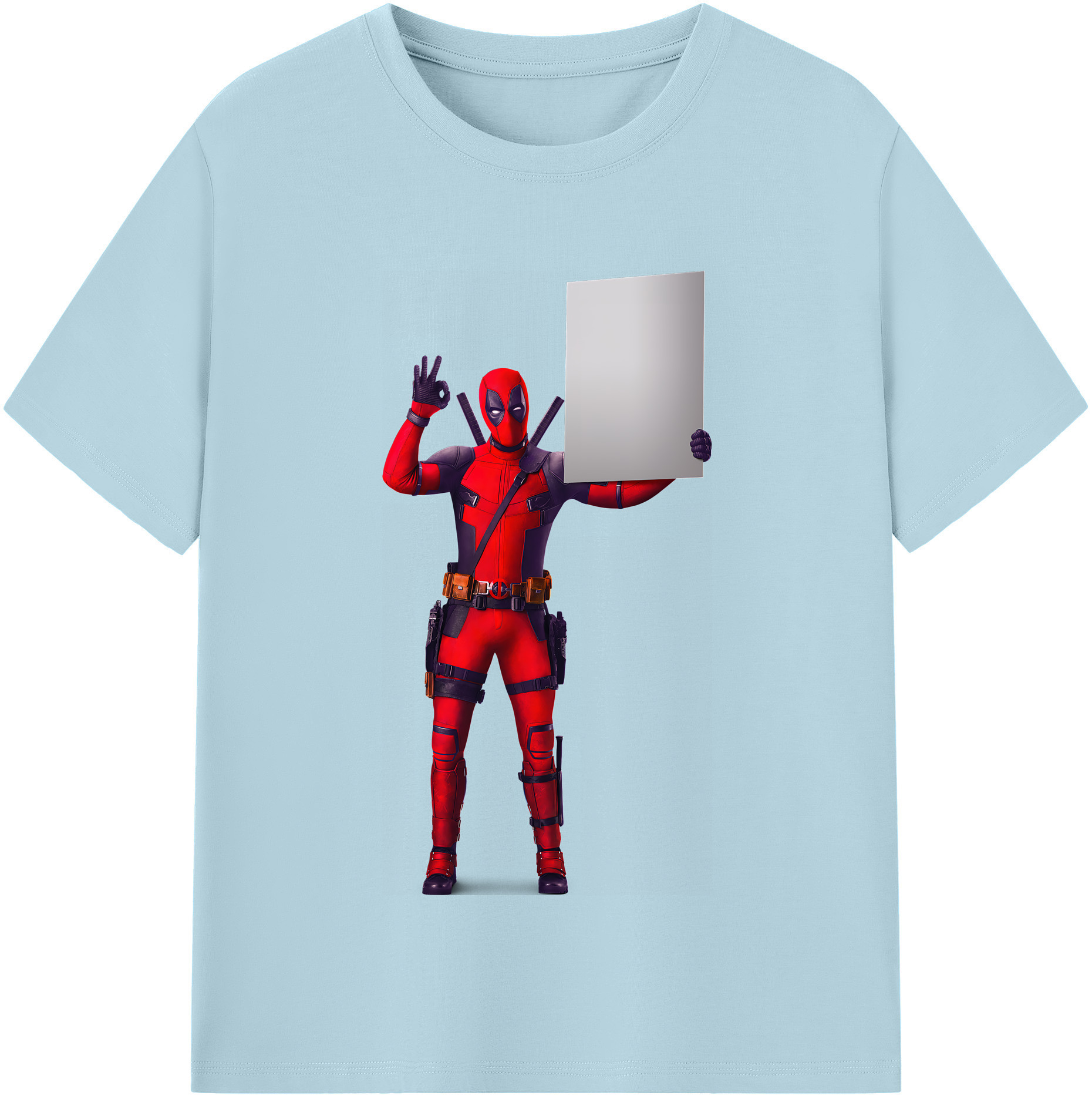 （画像用） Deadpool デッドプール 綿100％半袖Tシャツ（フロントプリント）